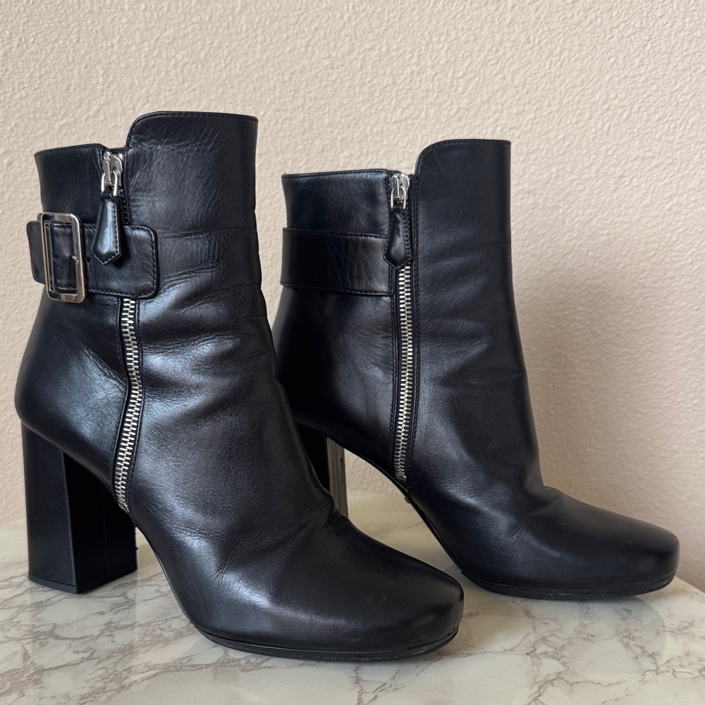 Prada Black Leather Boots - Picture 9 of 16